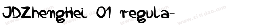 JDZhengHei 01 regula字体转换